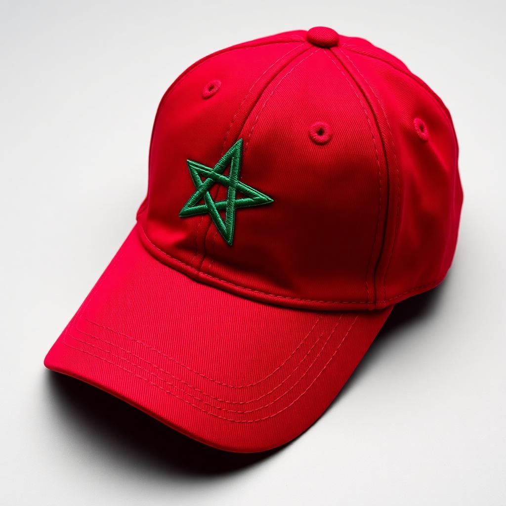 Marokko Cap · Rood met groene ster