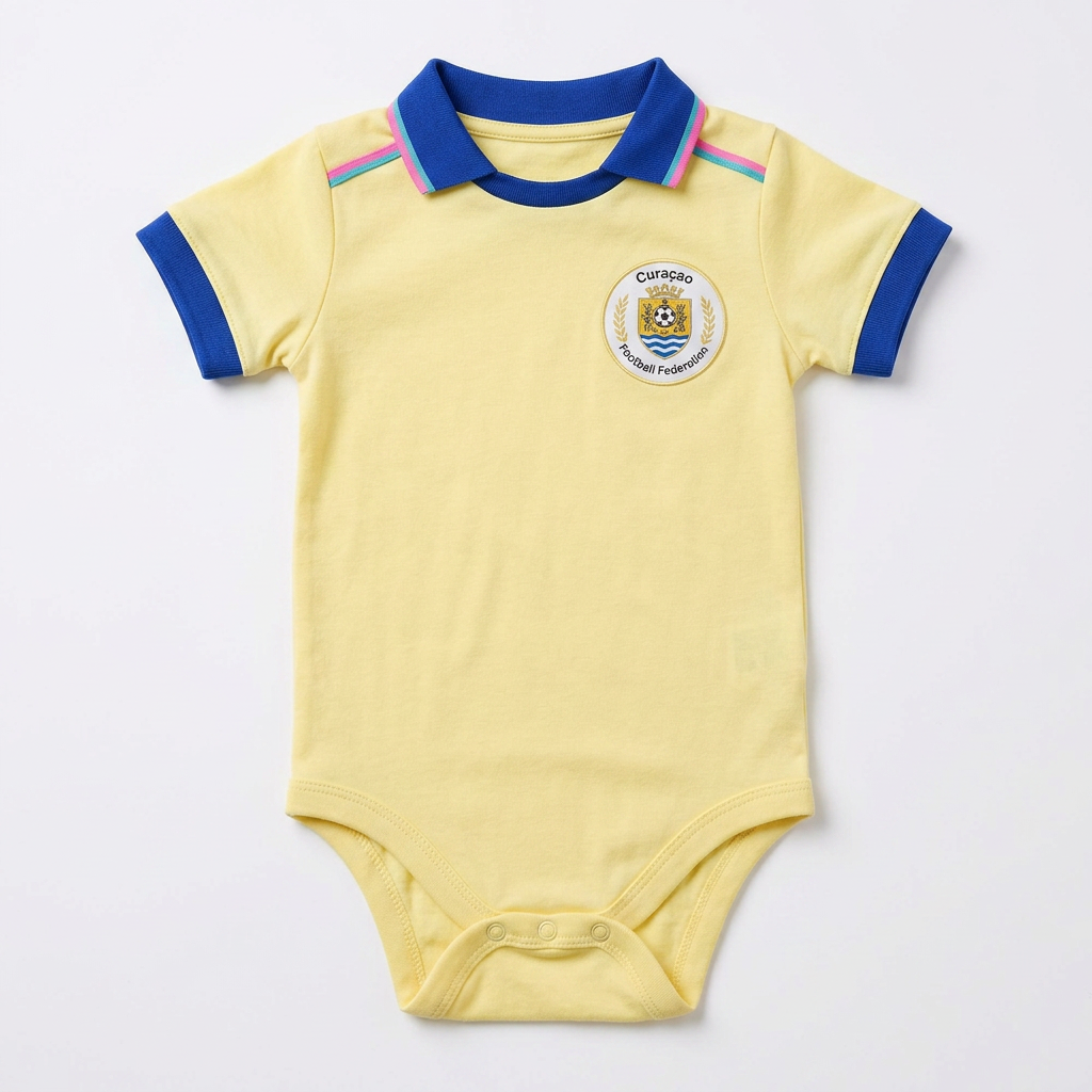 Curaçao Baby Romper · Geel Uit-Editie