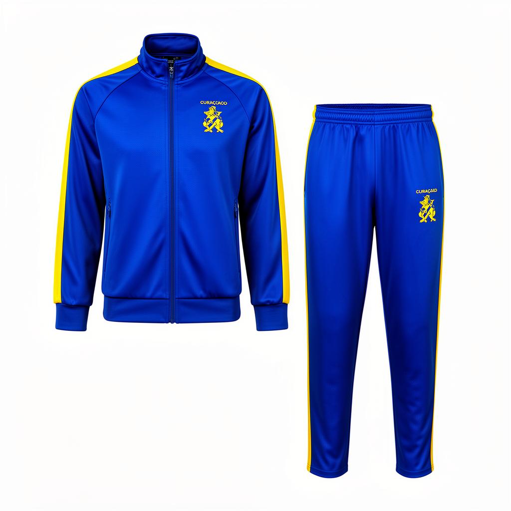 Curaçao Trainingspak · Blauw/Geel