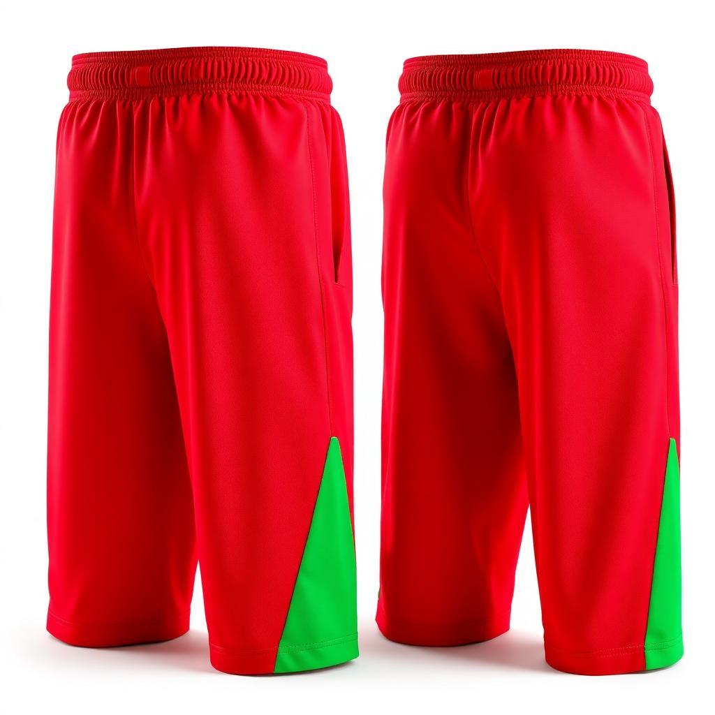Marokko Korte Broek Kinderen · Rood/Groen
