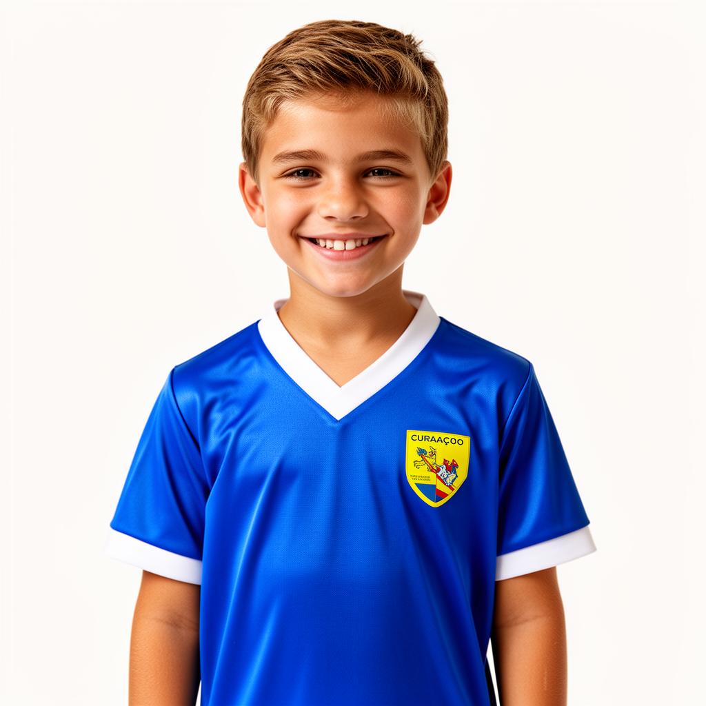 Kinderen in gele Curaçao shirts