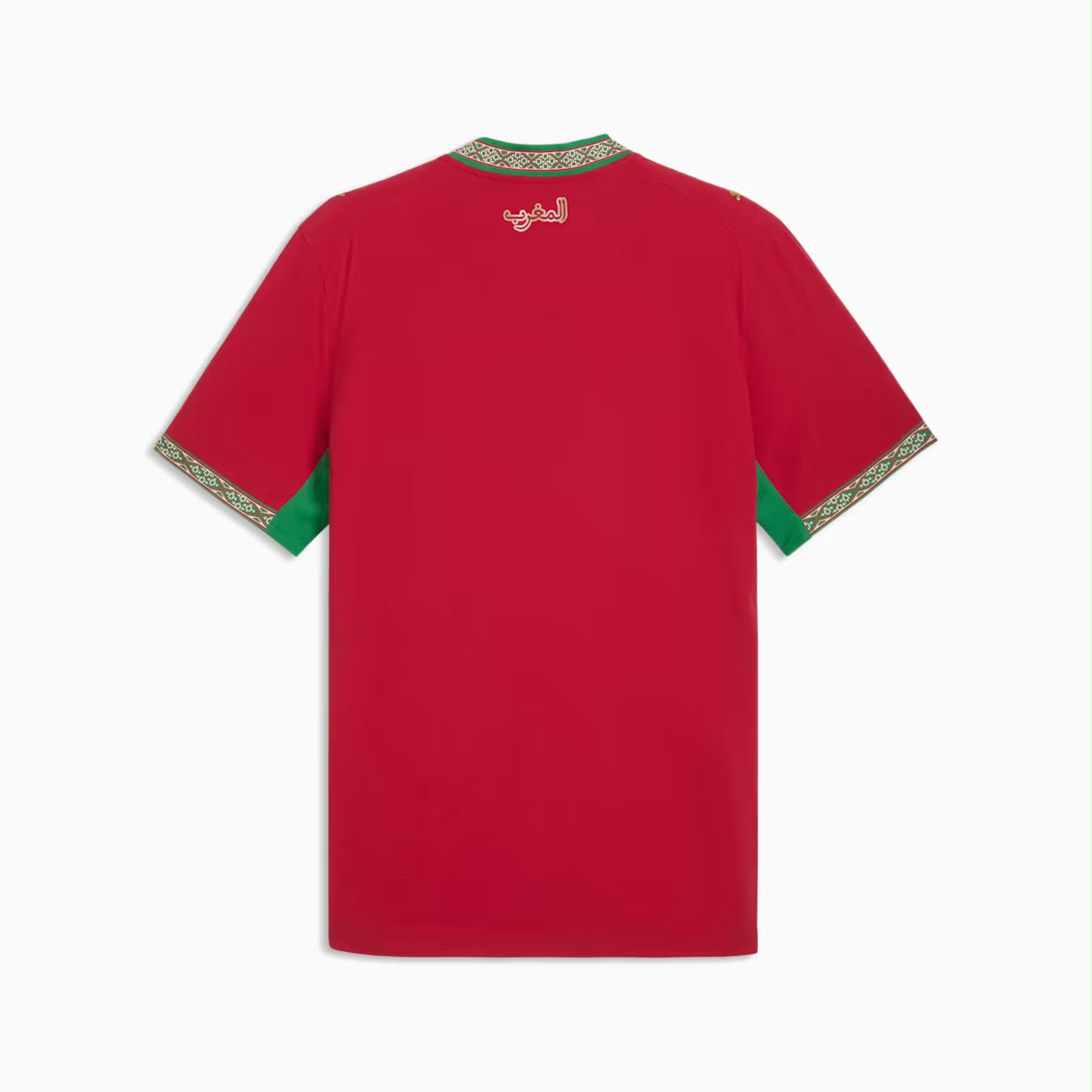 Marokko Fanshirt Heren · Rood achterkant
