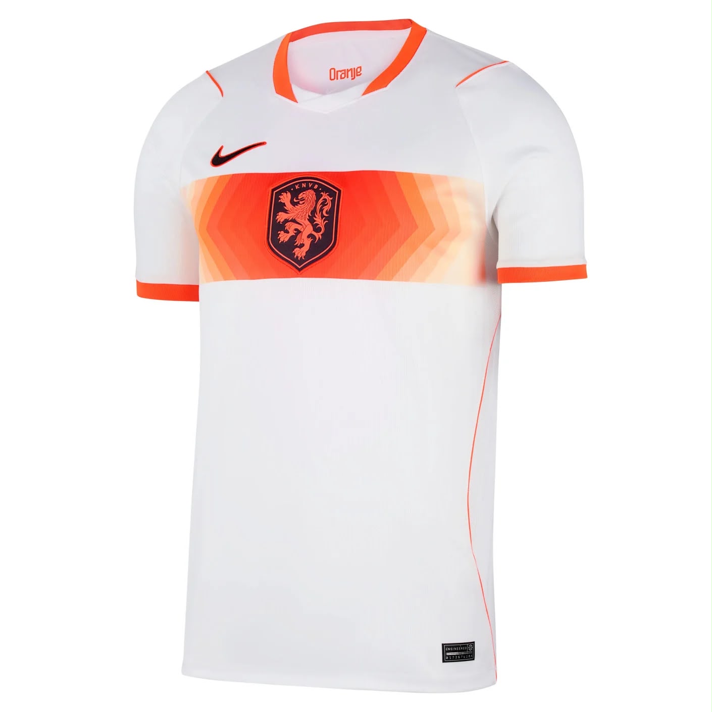 Oranje Uitshirt Heren 2026 (Wit)