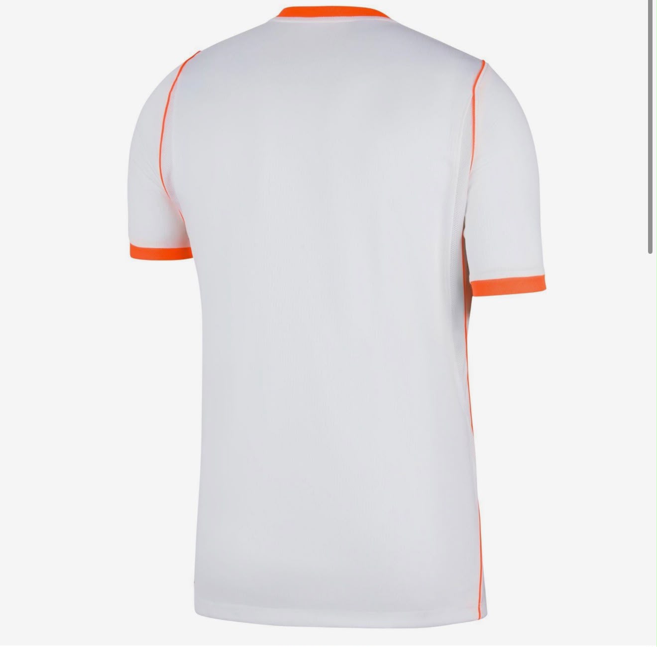 Oranje Uitshirt Heren 2026 (Wit) achterkant
